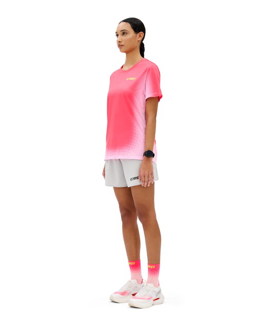 Tricou alergare CEP Core Run W - roz | respirabil