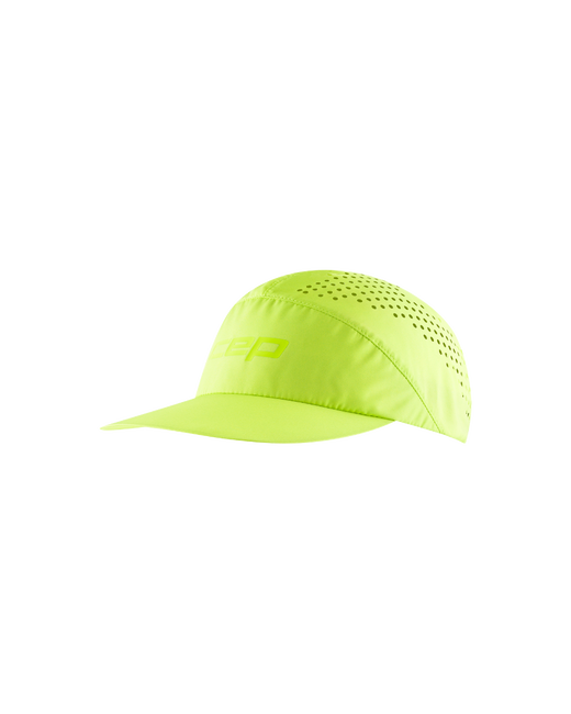 Șapcă alergare CEP Pro Run Ultralight - verde lime | ultraușoară ventilație