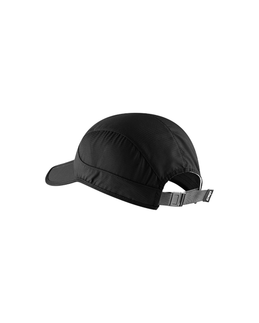 Șapcă pliabilă alergare CEP Run - negru | protecție UV și ventilație