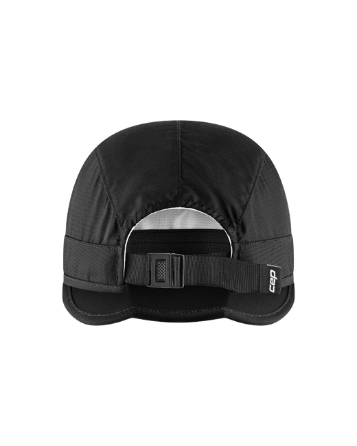 Șapcă pliabilă alergare CEP Run - negru | protecție UV și ventilație