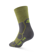 Șosete compresie hiking CEP Hiking Mid Cushion W - olive | gri