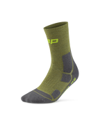 Șosete compresie hiking CEP Hiking Mid Cushion W - olive | gri