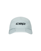 Șapcă pliabilă alergare CEP Run | protecție UV și ventilație - light grey