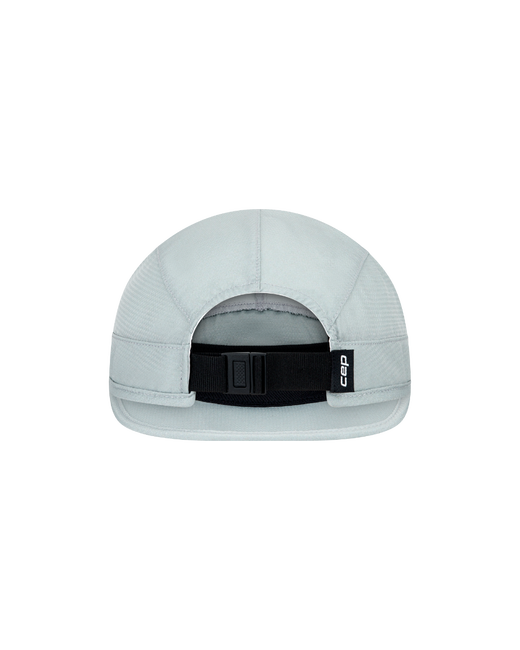 Șapcă pliabilă alergare CEP Run | protecție UV și ventilație - light grey