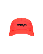 Șapcă pliabilă alergare CEP Run | protecție UV și ventilație - neon coral