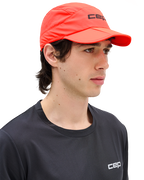 Șapcă pliabilă alergare CEP Run | protecție UV și ventilație - neon coral