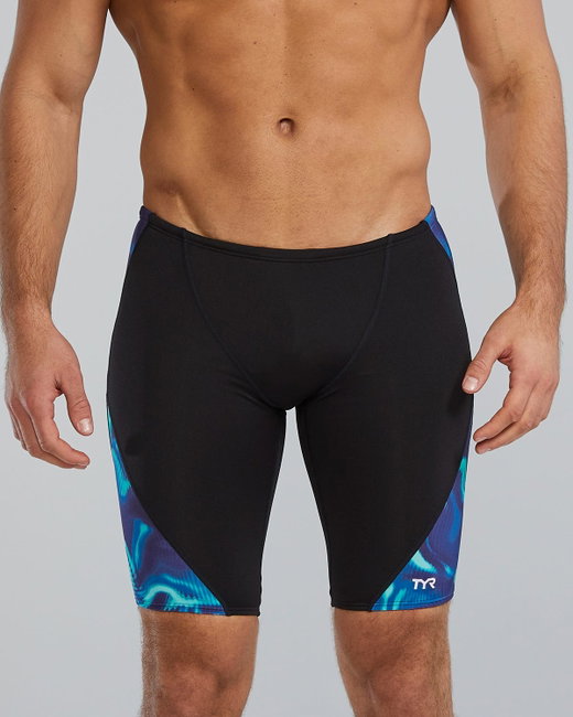 Jammer înot TYR Durafast Elite Waveform - albastru/verde | rezistent clor