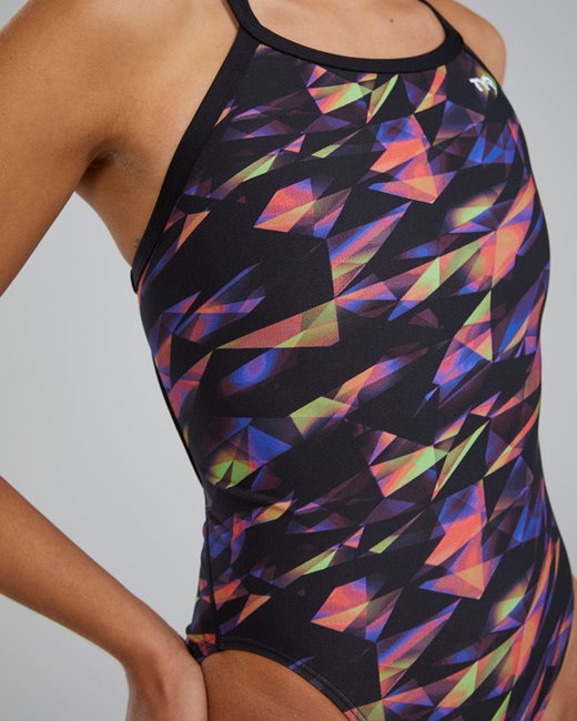 Costum înot întreg femei TYR Diamondfit Triadic - multicolor | rezistent clor
