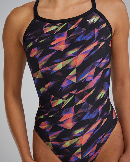 Costum înot întreg femei TYR Diamondfit Triadic - multicolor | rezistent clor