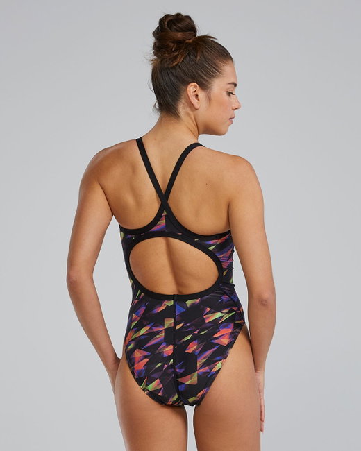 Costum înot întreg femei TYR Diamondfit Triadic - multicolor | rezistent clor