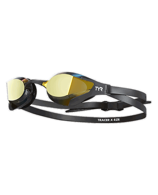 Ochelari înot TYR Tracer-X RZR Racing - auriu/negru | anti-aburire