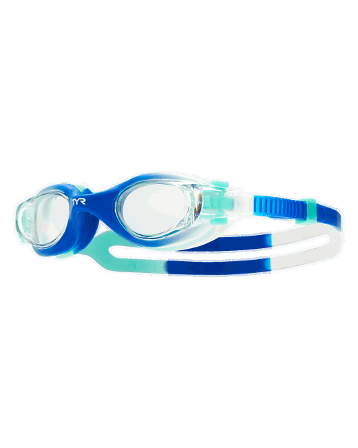 Ochelari înot TYR Vesi Youth Tie Dye - albastru/mint | DURAFIT, protecție UV