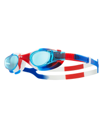 Ochelari înot TYR Vesi Youth Tie Dye - albastru/roșu | DURAFIT, protecție UV
