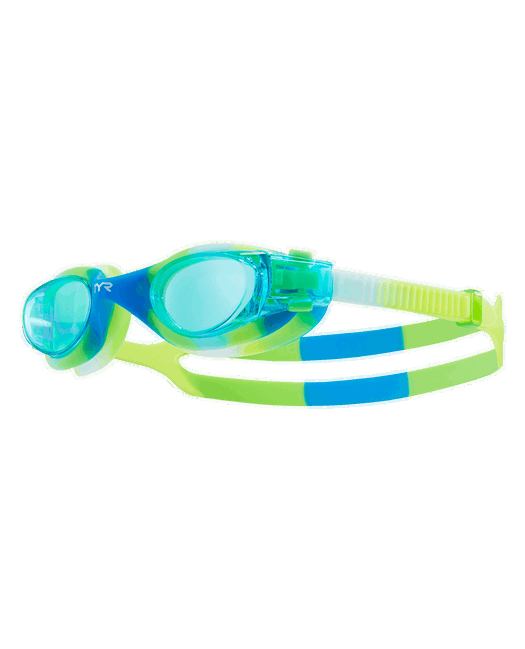 Ochelari înot TYR Vesi Youth Tie Dye - albastru/verde | DURAFIT, protecție UV