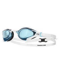 Ochelari înot TYR Tracer-X RZR Racing - albastru/alb | anti-fog