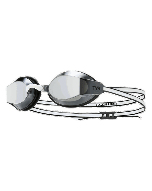 Ochelari înot TYR Black Ops 140 EV Racing - fumuriu/negru/alb | oglindă