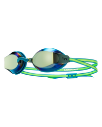 Ochelari înot TYR Black Ops 140 EV Racing - turcoaz/lime | oglindă