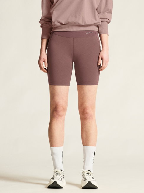 Pantaloni scurți alergare Craft Essence Short Tights 3 damă - mov