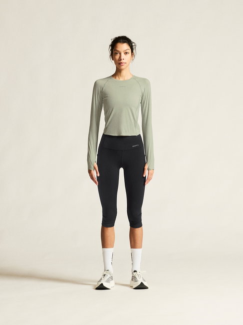 Bluză alergare Craft Hypervent Tight Longsleeve damă - gri