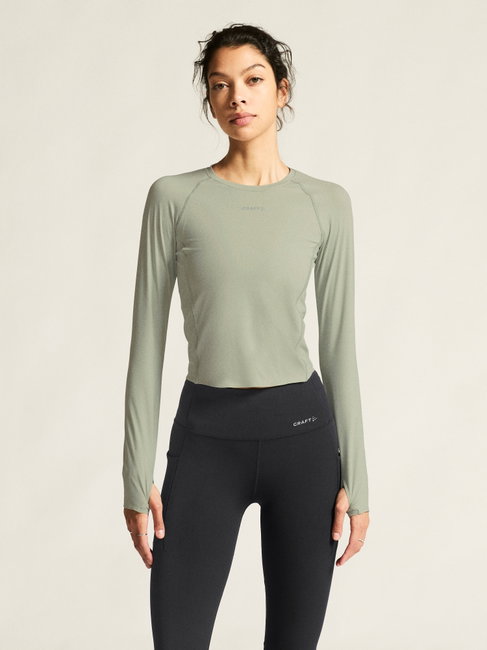 Bluză alergare Craft Hypervent Tight Longsleeve damă - gri