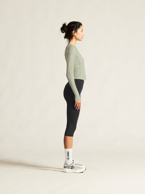 Bluză alergare Craft Hypervent Tight Longsleeve damă - gri