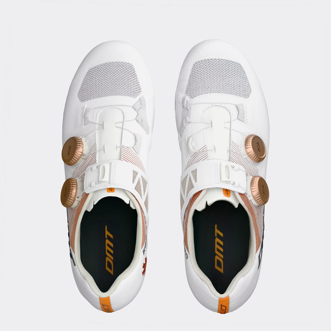 Pantofi ciclism șosea DMT KR0 EVO Superlight - alb-bronz