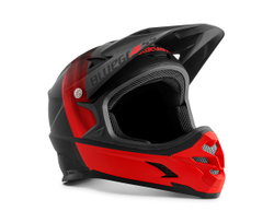 Casca MTB Bluegrass Intox - negru-rosu mat