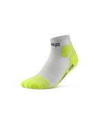 Șosete compresie CEP Hiking Light Cushion damă - gri cu verde lime