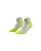 Șosete compresie CEP Hiking Light Cushion damă - gri cu verde lime