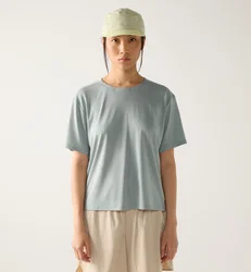 Tricou crop Haglöfs L.I.M Delta Crop Tee damă - verde