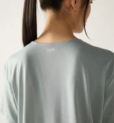Tricou crop Haglöfs L.I.M Delta Crop Tee damă - verde