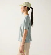 Tricou crop Haglöfs L.I.M Delta Crop Tee damă - verde