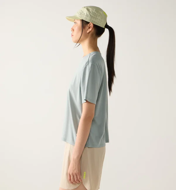 Tricou crop Haglöfs L.I.M Delta Crop Tee damă - verde