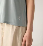 Tricou crop Haglöfs L.I.M Delta Crop Tee damă - verde