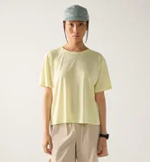 Tricou crop Haglöfs L.I.M Delta Crop Tee damă - galben