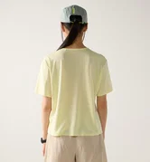Tricou crop Haglöfs L.I.M Delta Crop Tee damă - galben