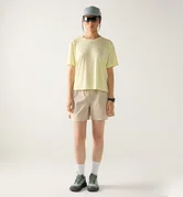 Tricou crop Haglöfs L.I.M Delta Crop Tee damă - galben