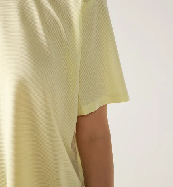 Tricou crop Haglöfs L.I.M Delta Crop Tee damă - galben