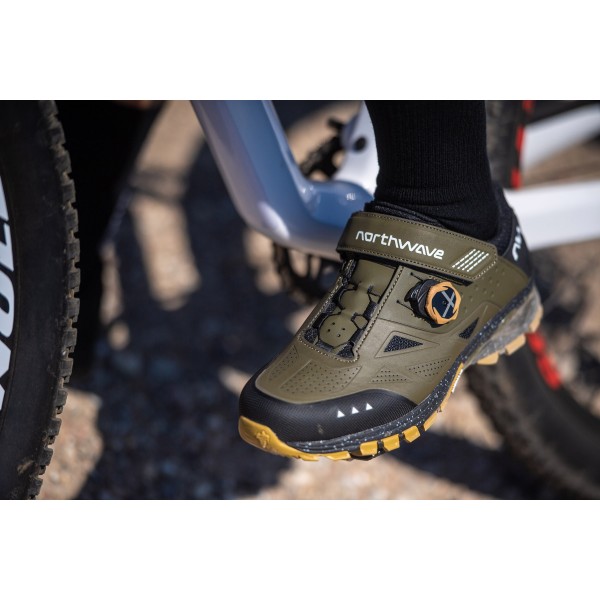 Pantofi ciclism MTB Northwave Spider Plus 3 - verde (forest)