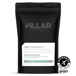 Supliment magneziu Pillar Performance Triple Magnesium pudră - lemon lime, plic 200g