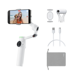 Stabilizator smartphone Insta360 Flow 2 Pro AI Tracker Bundle - alb Arctic White
