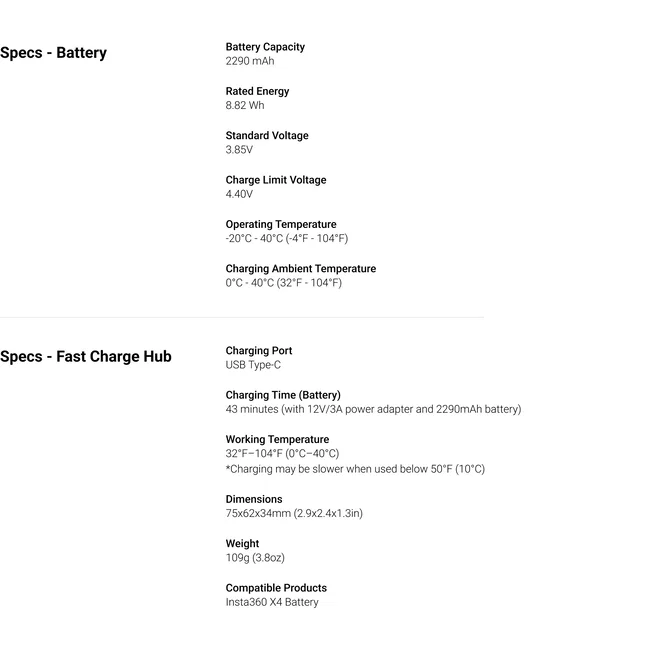 Stație de încărcare rapidă Insta360 X4 Fast Charge Hub