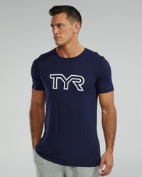 Tricou tehnic TYR Ultrasoft Lightweight - bleumarin | confortabil și durabil
