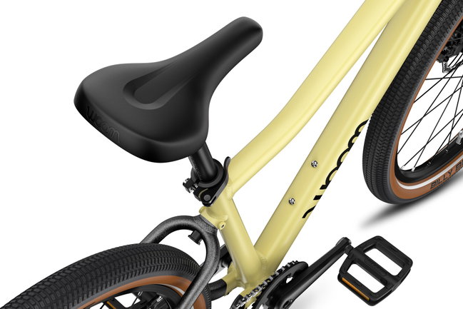 Bicicleta copii Woom 4 Explore cu roti 20" galben Mellow Yellow