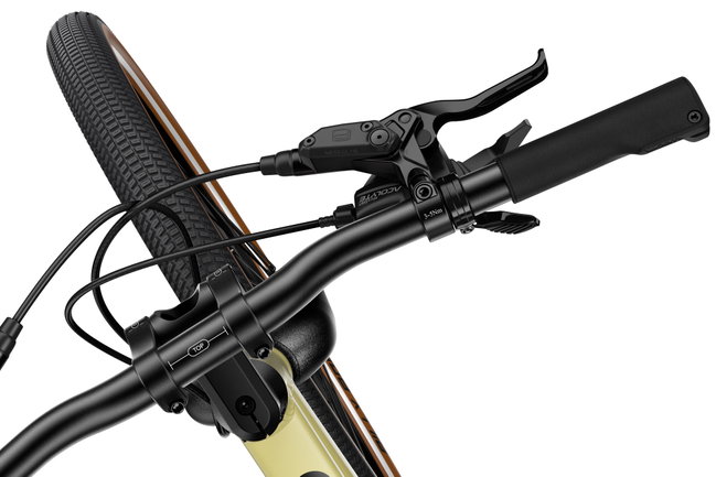 Bicicleta copii Woom 6 Explore cu roti 26" galben Mellow Yellow