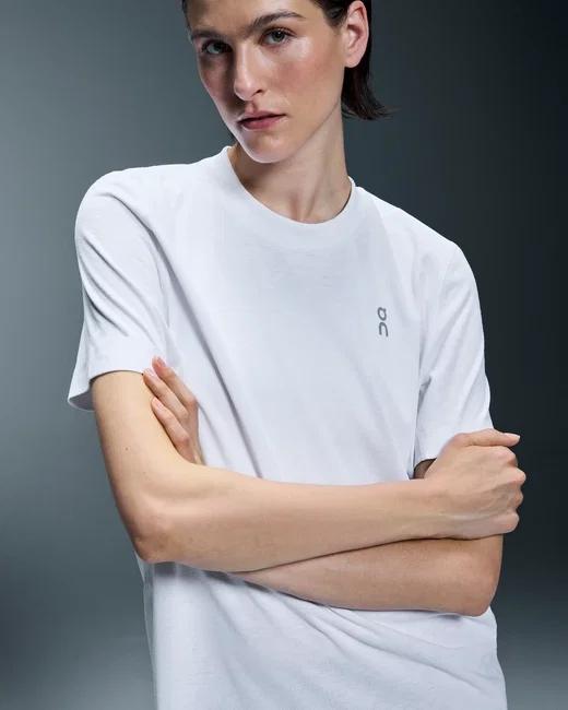 Tricou alergare On Train-T W - alb | respirabil DryTec