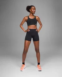 Bustieră sport On Endurance Bra - negru | suport ridicat