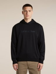 Hanorac Icebreaker 360 RealFleece Elemental - negru Black | Merino