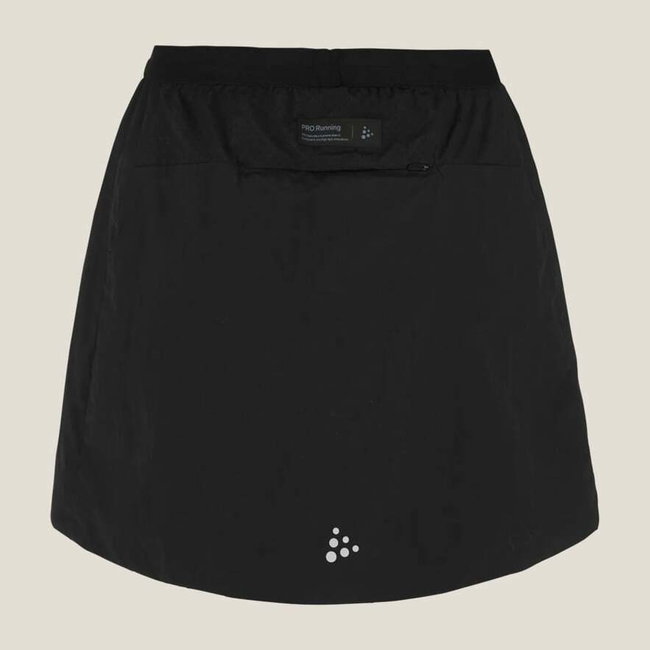 Fustă alergare izolată Craft SubZ Skirt 4 damă - neagră | PrimaLoft