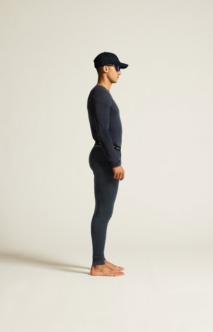 Set corp Craft CORE Wool Merino bărbaţi - albastru melange | lână merinos